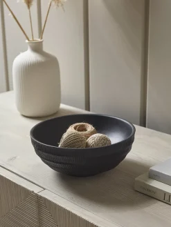 Etched Mango Wood Bowl - Large