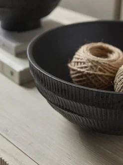 Etched Mango Wood Bowl - Small