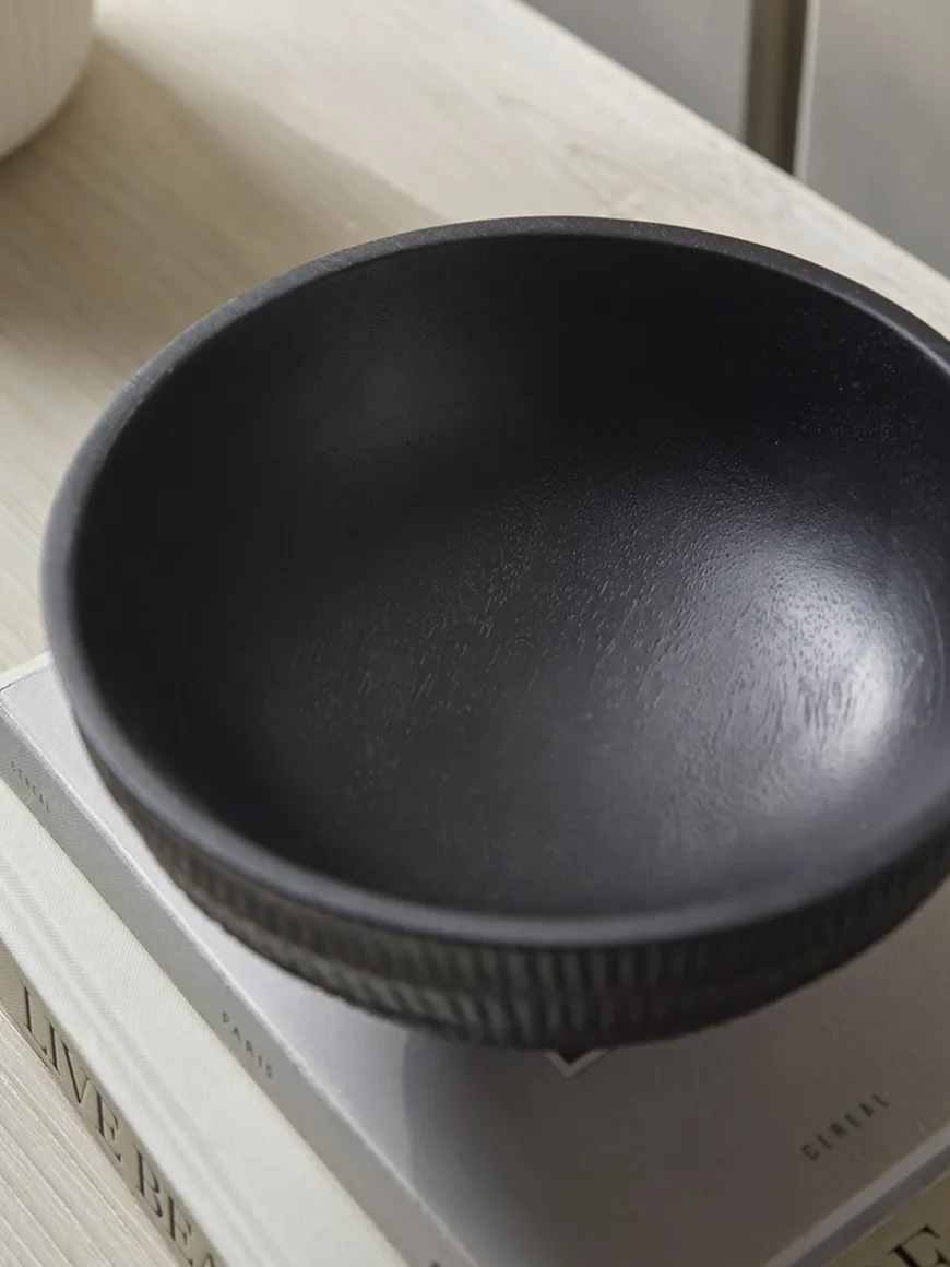 Etched Mango Wood Bowl - Small