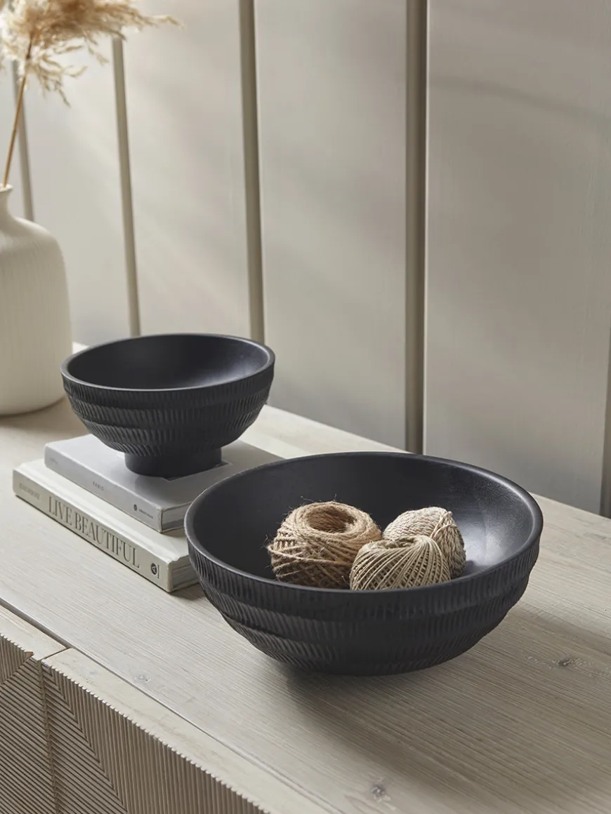 Etched Mango Wood Bowl - Small