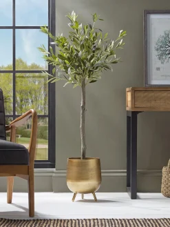 Faux Potted Olive Tree