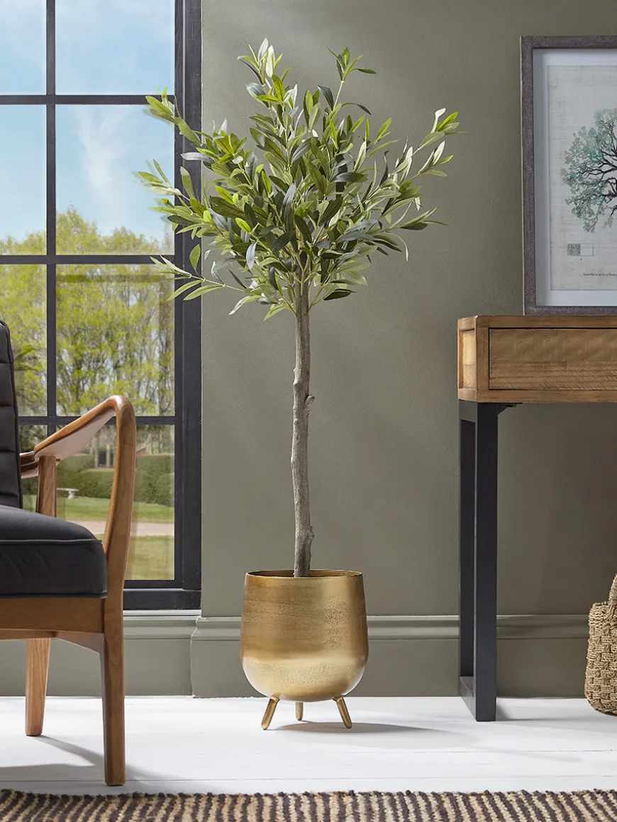 Faux Potted Olive Tree