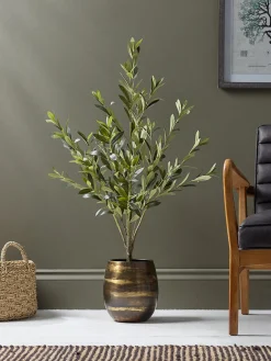 Faux Potted Olive Tree