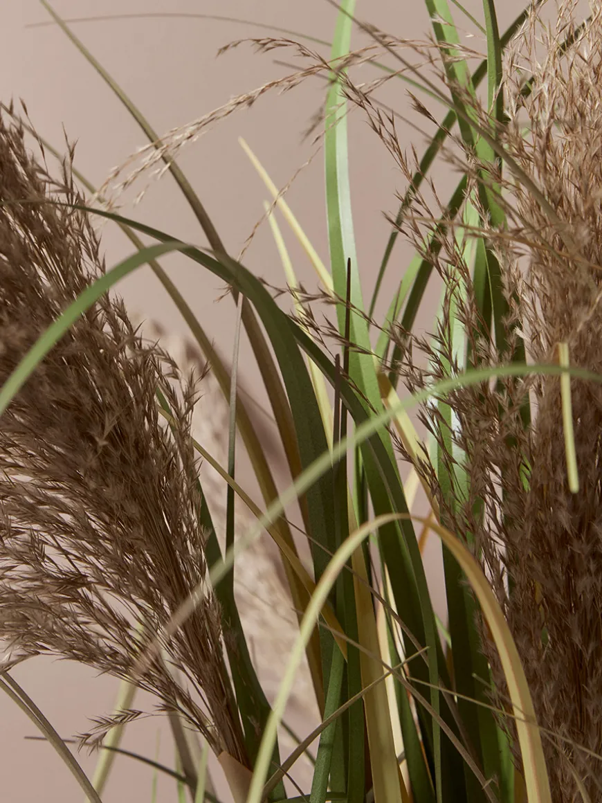 Faux Potted Pampas Grass