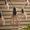 Faux Rattan Festoon Lights