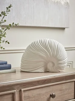 Faux Standing Shell - White