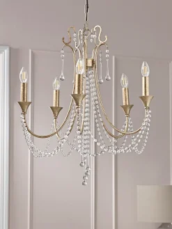 Five Arm Leaf Chandelier