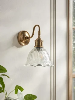 Flower Glass Wall Light