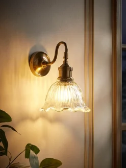 Flower Glass Wall Light