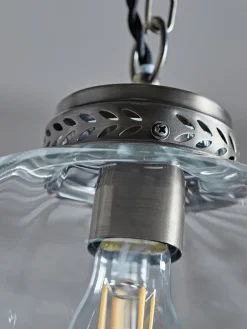 Fluted Droplet Glass Pendant