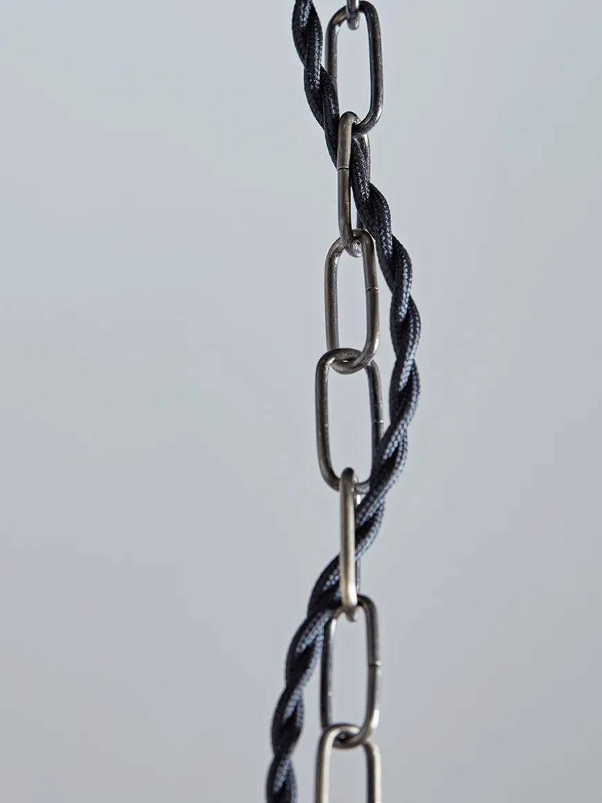 Fluted Droplet Glass Pendant