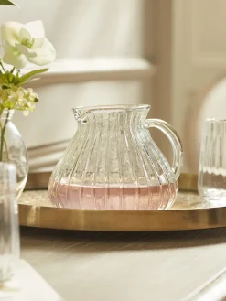 Fluted Glass Jug