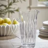 Fluted Glass Pitcher