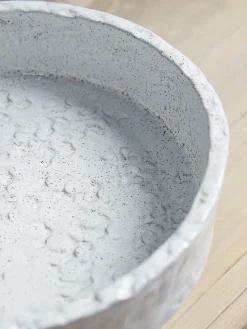 Footed Textured Decorative Bowl