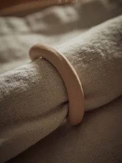 Four Abstract Napkin Rings