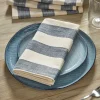 Four Cotton Napkins - Nautical Stripe
