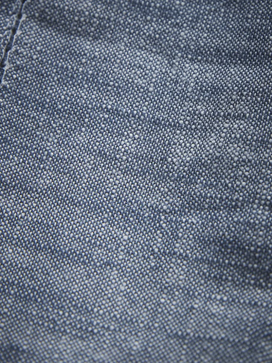 Four Cotton Napkins - Slate Blue