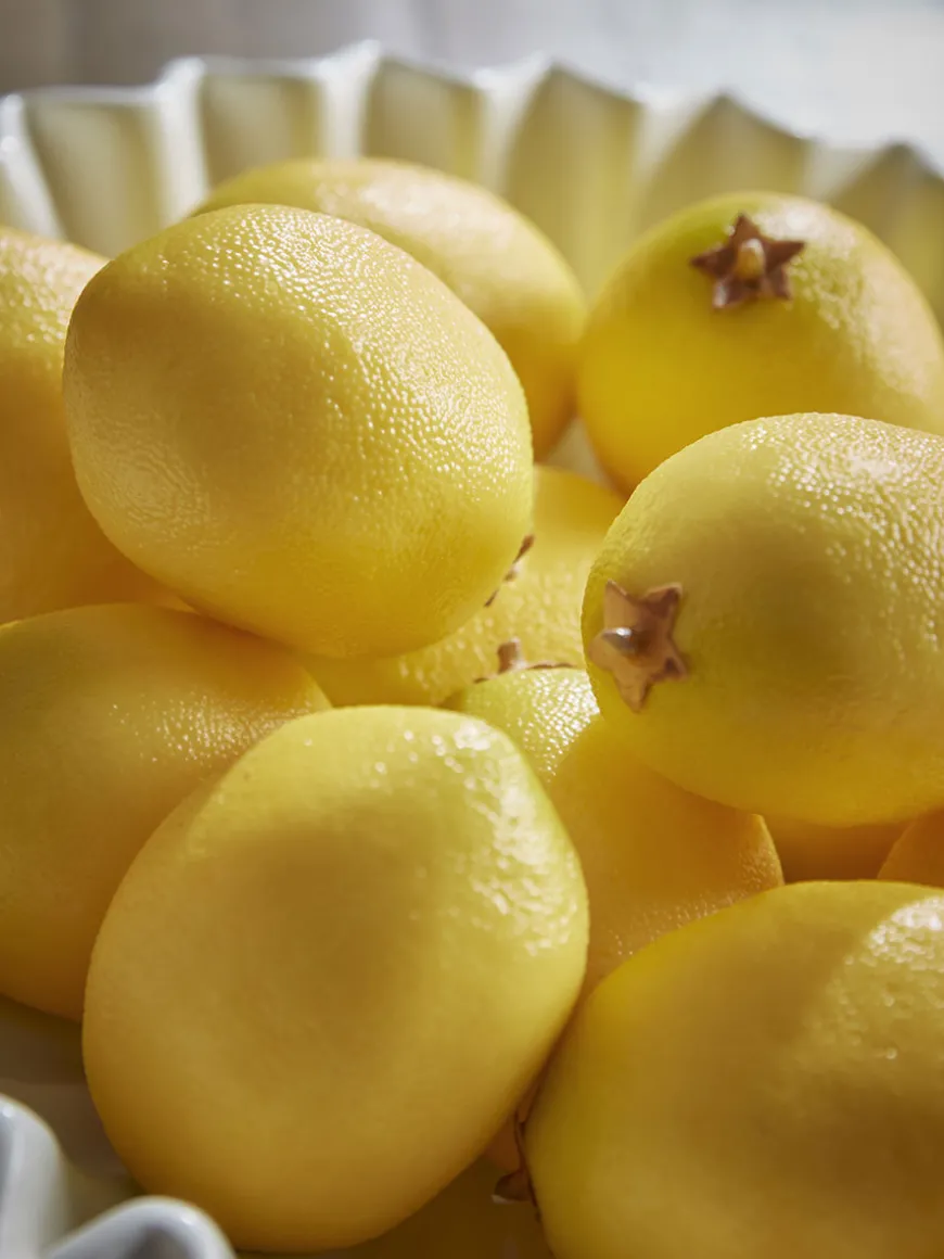 Four Decorative Faux Lemons