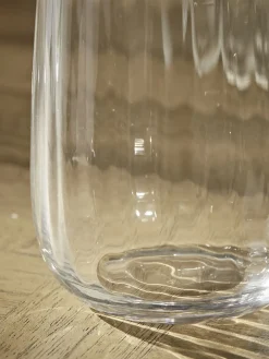 Four Fluted Highball Glasses