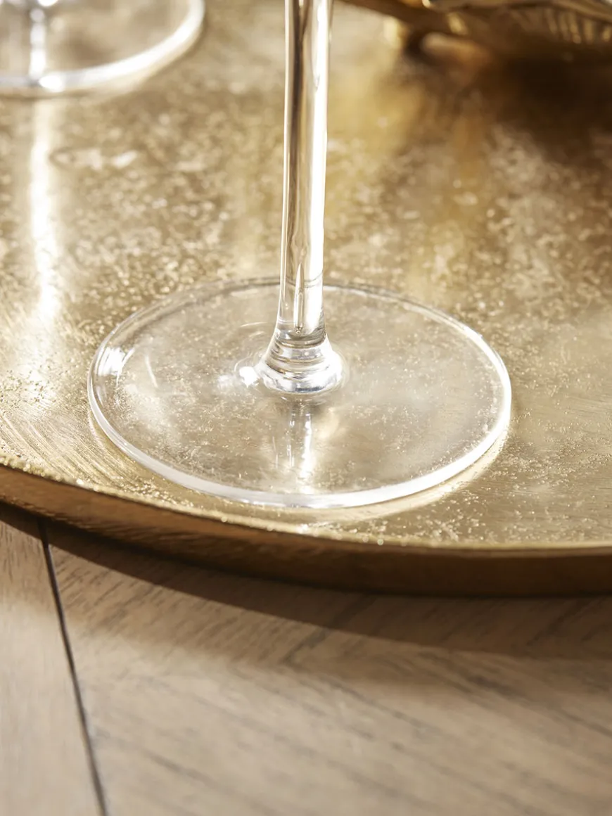 Four Leaf Engraved Champagne Coupes