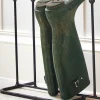Four Pair Metal Boot Rack