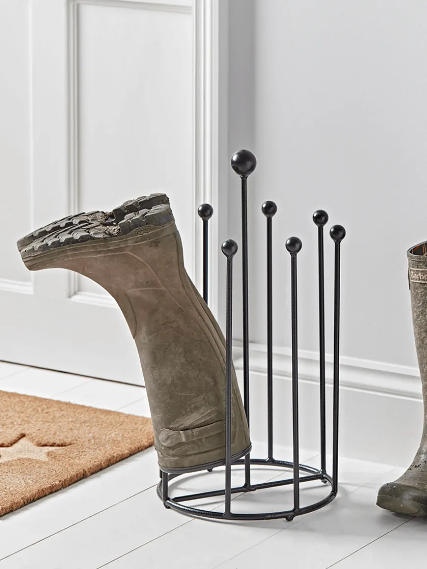 Four Pair Round Boot Rack