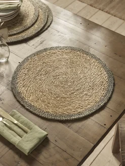 Four Woven Border Placemats