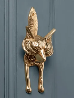 Fox Door Knocker – Solid Brass