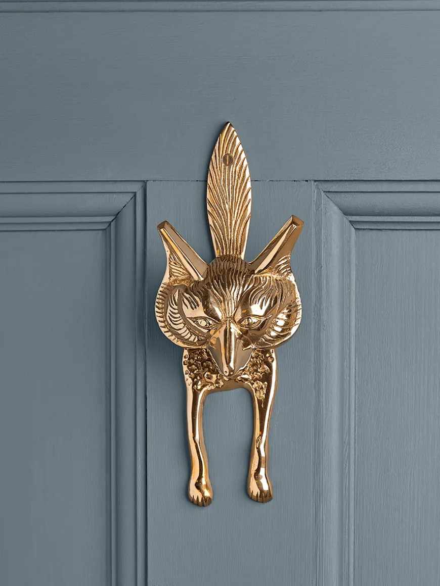 Fox Door Knocker – Solid Brass