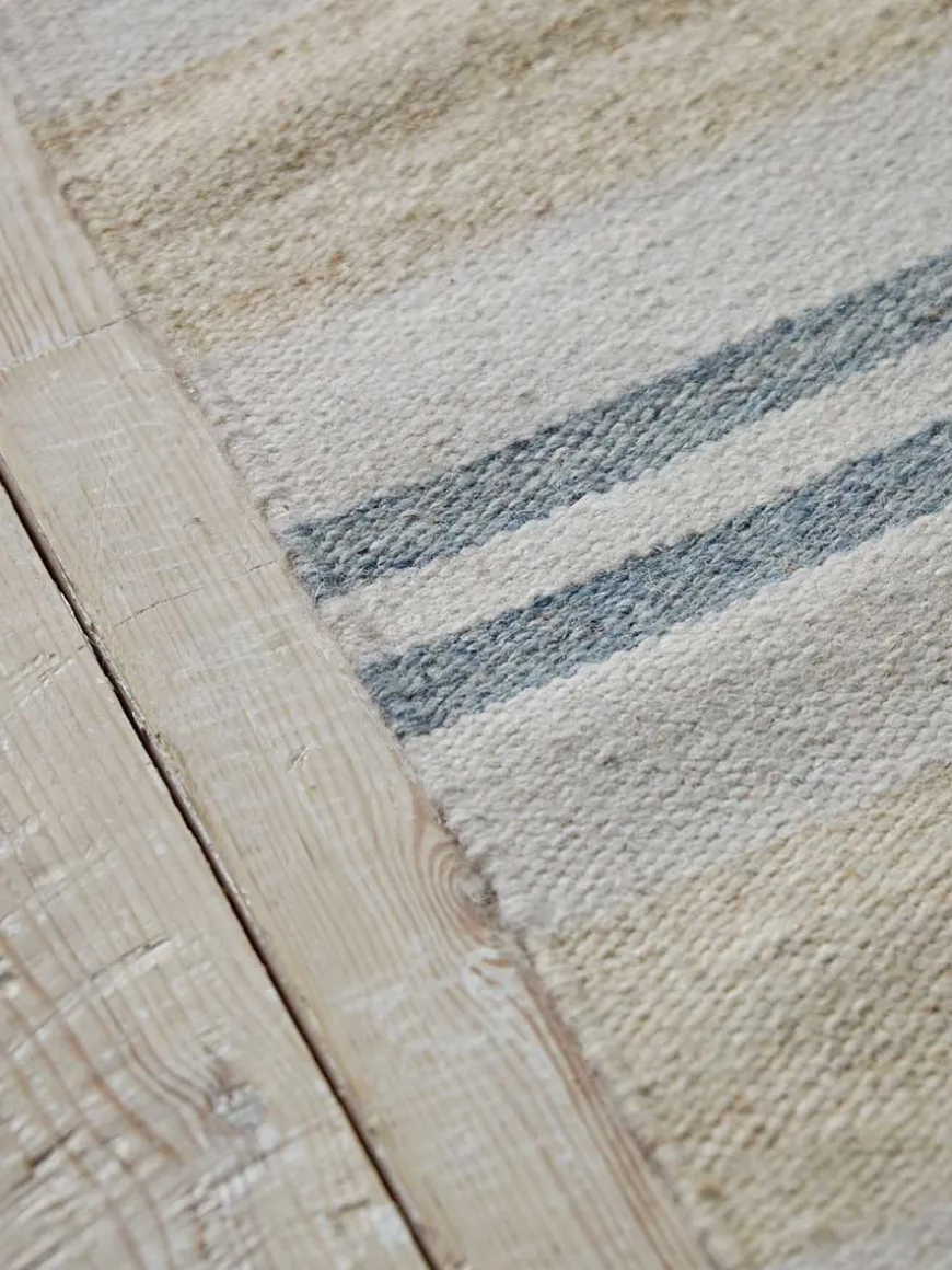 French Blue Striped Runner
