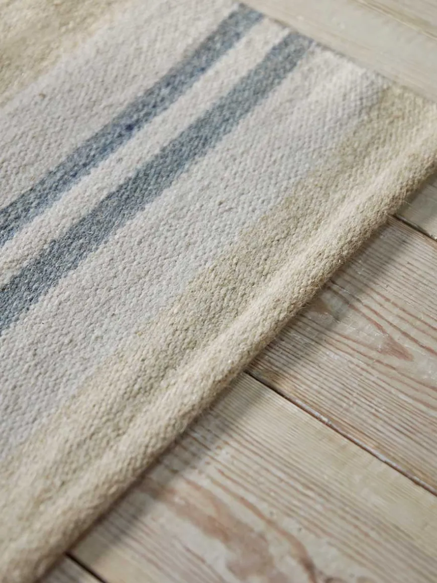 French Blue Striped Runner