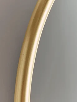 French Oval Mirror - Brass
