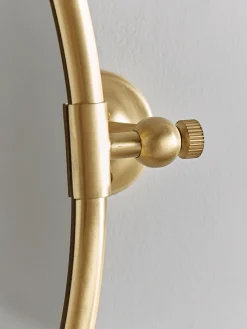 French Oval Mirror - Brass