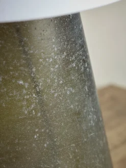 Frosted Green Glass Table Lamp