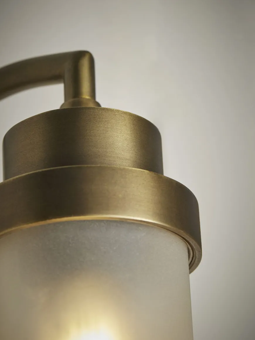 Frosted Pillar Wall Light