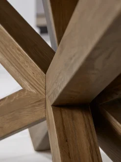 Geo Rustic Oak Dining Table