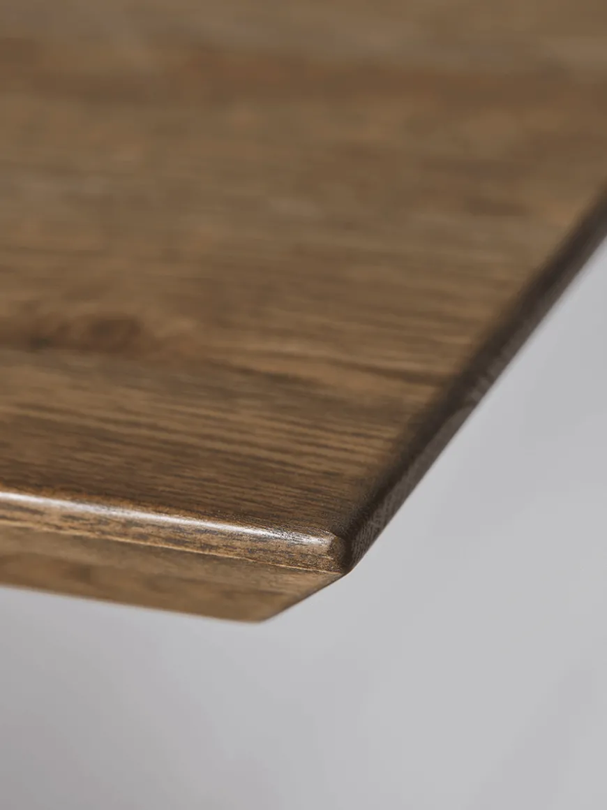 Geo Rustic Oak Dining Table