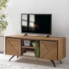 Geo Rustic Oak Media Unit
