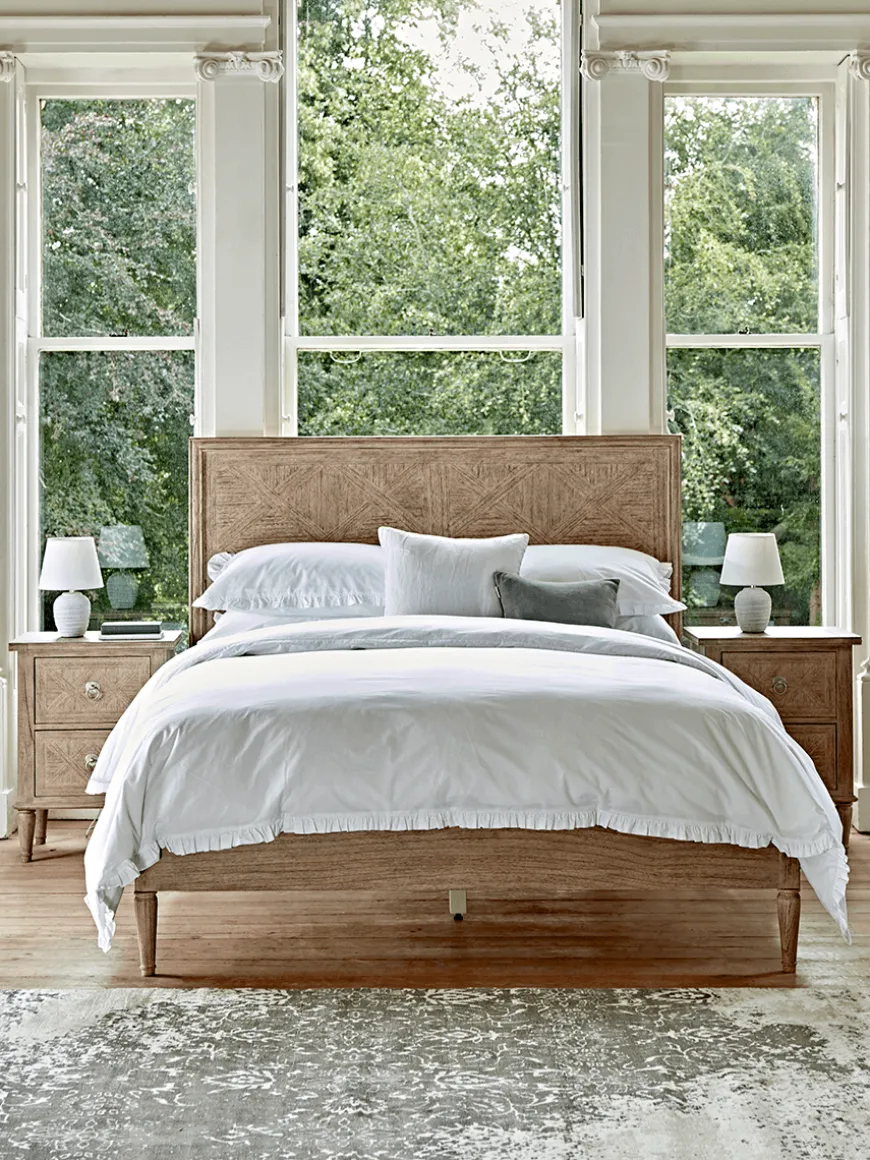 Geometric Parquet Bed