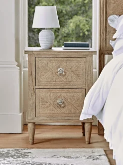 Geometric Parquet Bedside Table