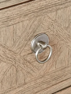 Geometric Parquet Bedside Table
