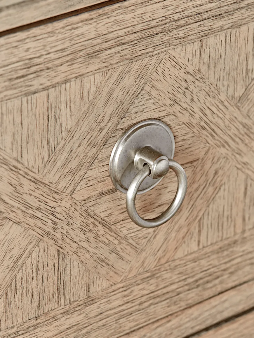 Geometric Parquet Bedside Table