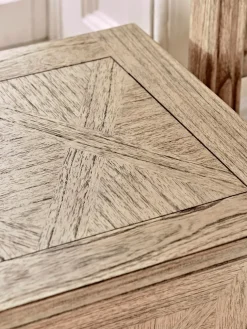 Geometric Parquet Bedside Table