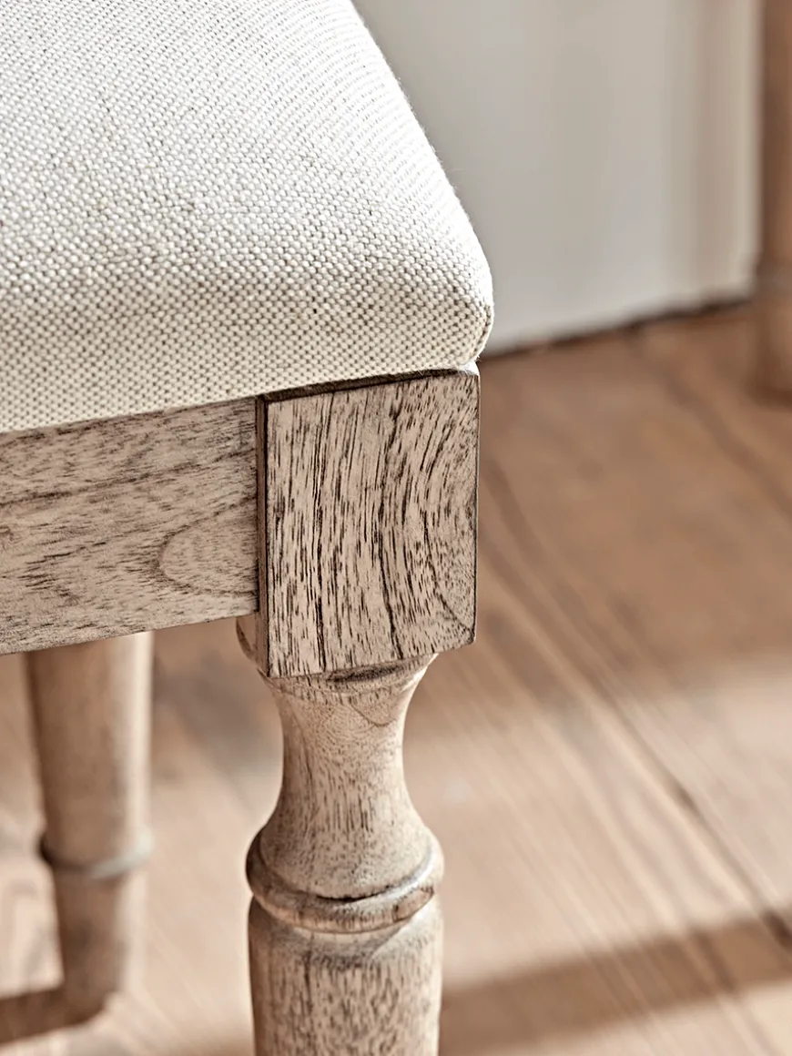 Geometric Parquet Dressing Table Stool