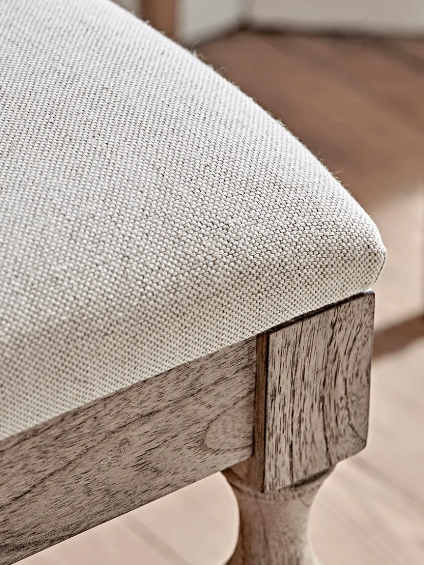 Geometric Parquet Dressing Table Stool