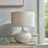 Geometric Textured Table Lamp - Neutral