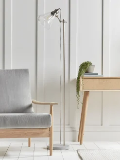Glass & Concrete Floor Lamp