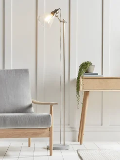Glass & Concrete Floor Lamp