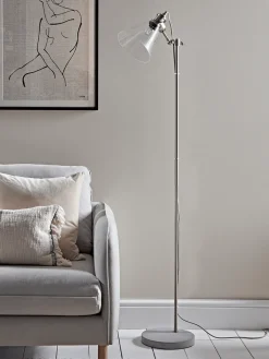 Glass & Concrete Floor Lamp