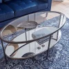 Glass Display Coffee Table - Aged Bronze